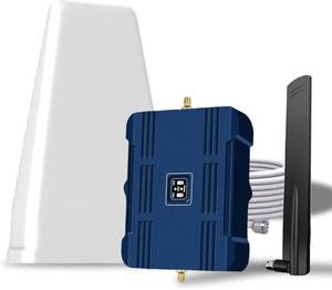 lot 5338 image: Cell Phone Booster for Home and Multi-Room,Up to 2,500 sq ft,Cell Phone Signal Booster for Band 5121317,Boost 5G 4G Data for All U.S. Carriers FCC Approved(Light Blue)