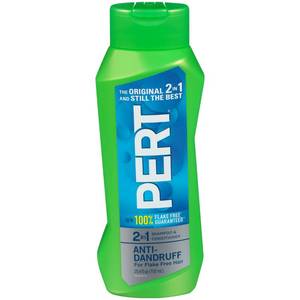 lot 5369 image: Pert Advanced Anti-Dandruff Relief 2-in-1 Shampoo Plus Conditioner  25.4 fl oz set of four