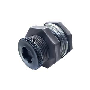 lot 6042 image: JoyTube NPT 1.5 Female PVC Heavy-Duty Bulkhead Fitting with Plug Silicon Seal Gasket Water Tank Connector for 2.56 Inch Hole Saw Rain Barrels, Aquariums 1Pcs (Thickened Version)