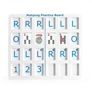 lot 6099 image: American Mahjong Practice Board  Solo Mahjong Board for Beginners and Advanced Players  Non-Slip Tile Organizer Tray with RLO Markers  Standard Size Mahjong Accessory for Solo Practice and Club Games