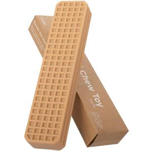 lot 6114 image: Jigsaw Boat Durable Chew Toy for Large Dogs - Peanut Butter Flavor Dental Chew Toy, Long-Lasting Nylon for Aggressive Chewers, Reduces Tartar and Plaque