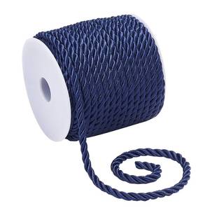 lot 6148 image: PH PandaHall 19.6 Yard Twisted Cord Rope 5mm 3-Ply Polyester Cord Decorative Twisted Cord Blue Silk Rope for Christmas Valentine Party Home Decor Gift Bag Curtain Upholstery Costume