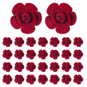 lot 6160 image: A30 Pcs Red Rose Hair Clip, Small Flower Hair Barrettes, Vintage Mini Bridal Hairs Pins for Girls and Women, Red Flower Hairs Clip for Birthday, Valentines Day Date