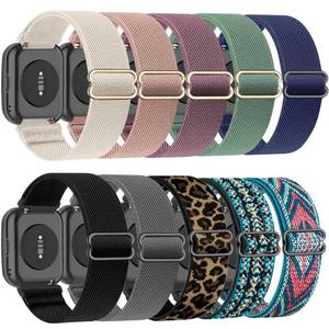 lot 6236 image: ZOCOVIN 10 Pack Stretchy Watch Band Compatible with Amazfit Bip 6Bip 5, 22mm Soft Elastic Fabric Replacement Sport Loop Straps for Amazfit GTR 4GTR 3GTR 3 ProGTR 22eBalanceCheetah Pro Women Men