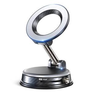 lot 6243 image: OBCPD 2026 Upgraded Vacuum Magnetic Car Phone Holder, 85LBS Strongest Suction and 2600gf Magnetic for Magsafe Car Mount-Pink
