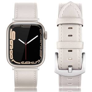 lot 6245 image: EDIMENS Leather Bands Compatible with Apple Watch 46mm 45mm 44mm 42mm(Series 1 2 3) Band Men Women, Vintage Genuine Leather Wristband Replacement Band Compatible for Apple Watch iwatch Series 10 9 8 7 6 5 4 SE2 SE