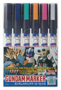 lot 12165 image: GSI Creos Gms-125 Gundam Metallic Marker Set 2, Multi