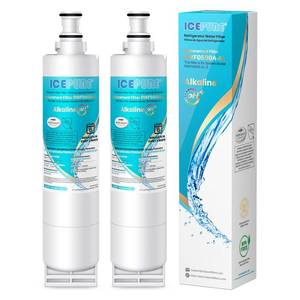 lot 12173 image: ICEPURE Alkaline 4396508 Refrigerator Water Filter Replacement for EDR5RXD1, EveryDrop Filter 5, Whirlpool 4396510, 4392857, 4396547, 9085, NL300, LC400V, PNL240V, WF-NLC240V WF285, Enhances PH, 2PACK