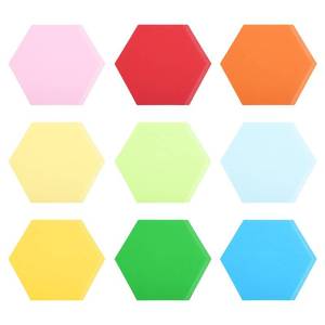 lot 12184 image: PATIKIL Hexagon Cutouts, 108 Pack Paper Hexagon, Colorful Hex Cutout for Classroom Decoration DIY Craft Project, Assorted Colors