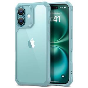 lot 12194 image: ESR for iPhone 16 Case, Military-Grade Protection with Shock-Absorbing Corners, Scratch-Resistant and Anti-Yellowing Acrylic Back, Slim Protective Phone Case, Air-Armor Series, Clear Mint