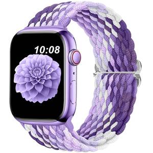 lot 12214 image: DOBSTFY Compatible with Apple Watch Band 38mm 40mm 41mm 42mm for Women Men,Stretchy Braided Apple Watch Strap for iWatch Series 10987654321SEUltraUltra 2