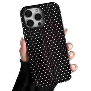 lot 12218 image: ZTOFERA Magnetic Case for iPhone 16 Pro Max, Polka Dot Phone Case Cute for Girl Women, Compatible with Magsafe, Hard PCSoft TPU Protective Phone Cover for iPhone 16 Pro Max-Black