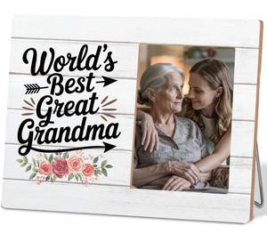 lot 12243 image: Hkclccf Great Grandma Gifts,Worlds Best Great Grandma Picture Photo Frame,Great Grandmother Baby Announcement Picture Frames