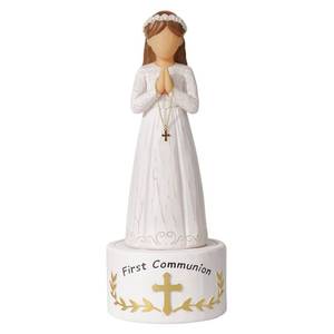 lot 12249 image: Formiele First Communion Gift for Girls�8.3 First Holy Communion Girl Figurine with Keepsake Box, Thoughtful Catholic Gift for Daughter, Granddaughter, or Goddaughter, Meaningful Christian Present