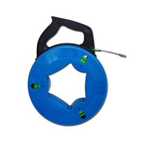 lot 13819 image: YANBORUI fiberglass fish tape 196FT 4.5mm Professional Flexible Wire Rodding Guide Kit for Electrical Wiring Installation with Storage Case60M4.5mm
