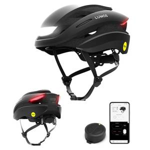lot 13834 image: Lumos Ultra Smart Bike Helmet  Customizable Front and Back LED Lights with Turn Signals  Road Bicycle Helmets for Adults Men, Women