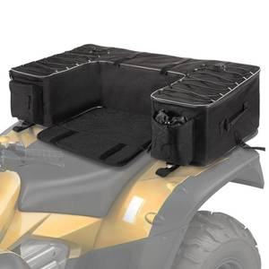 lot 13839 image: Morjor ATV Storage Bags with Extra Waterproof Cover and Upgraded Zippers, ATV Bag with Back Seat for Passenger