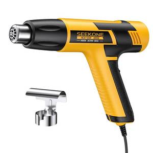 lot 14023 image: SEEKONE Mini Heat Gun, 600W Dual Temperature Hot Air Gun Tool 572and932, With 4.9Ft Long Cable and Overheat Protection for Crafts, Embossing, Paint Stripping, Shrink Wrap, and Heat Shrink Tube