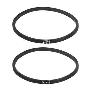 lot 14029 image: uxcell 2Pcs 3L210 Classic Wrapped Rubber V-Belt, 21in(533mm) Outside Circumference, 3L Profile V Belt 38in Width 732in Height