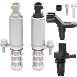 lot 14038 image: Intake and Exhaust Camshaft Position Actuator VVT Solenoid Valve Kit with Camshaft Crankshaft Engine Sensor- Compatible with Chevy,GMC,Pontiac,Saturn,Buick- Replace# 12655420,12655421,12577245,907-799