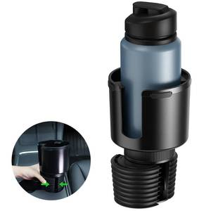 lot 14040 image: Quick-Install Car Cup Holder Expander, Space-Saving Cup Holder for Car with Offset Design, Non-Slip Large Water Bottle Holder Expander, Compatible with Owala, Stanley, Yeti Cups (24oz to 64oz)