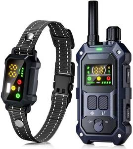 lot 14042 image: BLACKDOG Military Dog Shock Collar - 4200ft Dog Training Collar with Remote, 4 Training Modes, Flashlight and Strobe, 3-Month Battery, IP67 Waterproof Dog E Collar for All Breeds 5-150lbs (Dark Blue)
