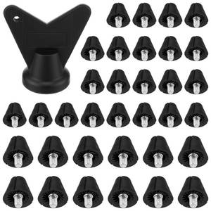 lot 14065 image: Teyva Daily 37 Pcs Soccer Cleats Replacement Studs Plastic Football Cleat Spikes with Wrench, M5 Thread Boots, Rugby Soccer Shoe Studs Lightweight Traction for Training, 13mm and 16mm(Black)