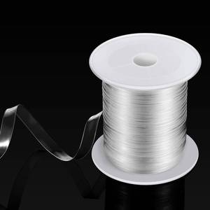 lot 18156 image: BBTO Clear Elastic Strap Lightweight Elastic Clear Bra Strap for Cloth Sewing Project (16 Yards x 0.12 Inch)