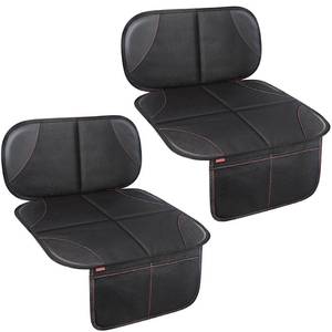 lot 18183 image: Sinvitron Car Seat Protector for Kids, Anti-Slip Thick Padding, Seat Mark Protection, 2 Storage Pockets for Toys and Snacks, Universal Fit for Most Vehicles (Black, 2 Pack)