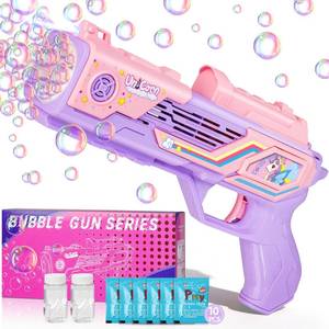 lot 19588 image: Amiabling Unicorn-Bubble GunUnicorn Toys for Girls Age 4-6, Outdoor Toys for Kids Ages 4-8, 3 Year Old Girl Gifts, Easter, Summer, Wedding, Party Favors, Halloween, Birthday Gifts