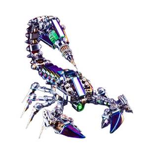 lot 19613 image: Mostarle Cyberpunk Rage Scorpion 3D Metal Puzzle, DIY Sci-Fi Model with with Glowing LED Core, Magnetic Assembly, Creative Gift and Futuristic Home Dcor for Adults and Teens