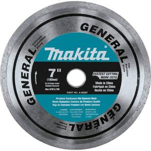 lot 20025 image: Makita A-95087 7in Diamond Blade, Continuous Rim, General Purpose