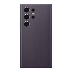 lot 20039 image: SAMSUNG Galaxy S24 Ultra Vegan Leather Phone Case, Protective Cover with Soft Touch, Elegant Design, Scratch Protection, US Version, GP-FPS928HCAVW, Dark Violet