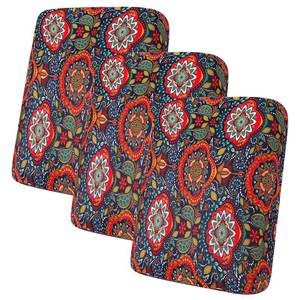 lot 20050 image: hyha Printed Couch Cushion Covers, Floral Sofa Covers Washable for 3 Cushion Couch, Stretch Pattern Outdoor Cushion Covers for Patio Furniture with Elastic Bottom(3 Pack, Mandala Floral)
