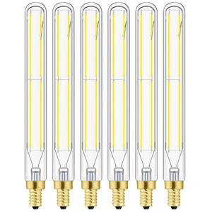 lot 20058 image: LVYE E12 Led Long Bulb 6W T6 Edison Light Bulbs Cool White 5000K E12 Candelabra Incandescent Bulbs 60 Watt Equivalent Vintage LED Filament Edison Candle Bulb with Decorative, 7.3 inch, 600lm,6Pack