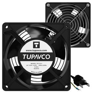 lot 20061 image: Network Cabinet Fan (2pc Kit) Pair of 120mm 4in Fans 110V AC -Tupavco TP1511