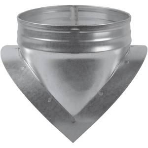 lot 20065 image: Round Saddle Take Off for 6 Inch Duct - 4 Outlet Branch Extension - 90 Degree Splitter - Vent Duct Transition - Round Easy-Fit Galvanized Steel HVAC Takeoff Ducting - Round Duct Connector, Adapter