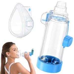 lot 20079 image: Ramixi Inhaler Spacer for Adult and Kids NESSI OTC SPACER (BlueAdult)