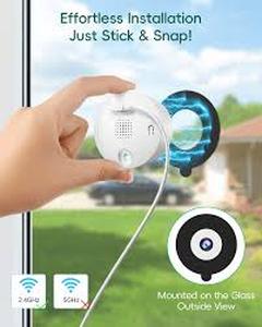 lot 20015 image: Gosulub W1 2K Window Security Camera with Full Color Night Vision