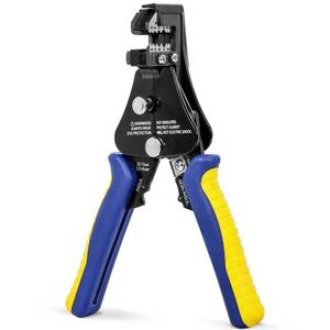 lot 2164 image: haisstronica Wire Stripper Tool, 3 in 1 Adjustable Heavy Duty Automatic Wire Strippers for 8-22 AWG, StrippingCuttingCrimping 7 Inch for Electrical Work