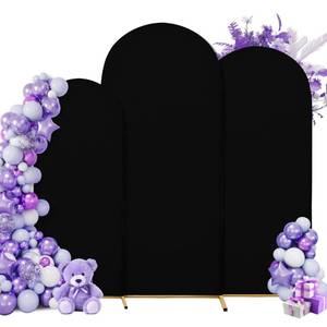 lot 2174 image: SUKAIKEQA 3-Piece Arch Cover Bundle �� 7.2FT, 6.6FT & 6FT Stretch Spandex Backdrop Set �� Wedding, Birthday & Photo Booth Arch Covers for Every Event