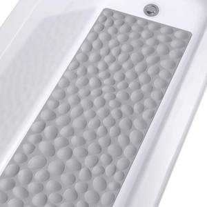 lot 2186 image: Non-Slip Bathtub Mat OTHWAY Soft Rubber Bathroom Bathmat with Strong Suction Cups (Grey)