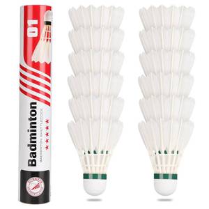 lot 4059 image: Philonext Goose Feather Badminton Shuttlecocks Birdies, 12 Pack Hight Speed Training Badminton Balls with Great Stability for Indoor Outdoor
