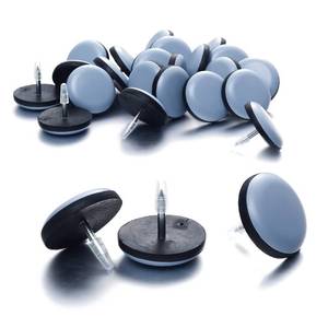 lot 4075 image: 1 Nail on Furniture Sliders (24 Pack) - Furnigear Heavy Duty PTFE (Teflon) Chair Sliders Glides Wooden Furniture Movers Move Your Furniture Easily & Safety - Best Chair Leg Floor Protectors