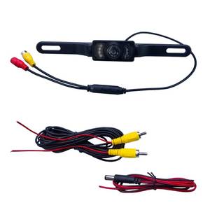 lot 4077 image: Car License Plate Backup Camera, Wide-Angle Night Vision LED Camera, 8-Light Infrared Vehicle Camera, Dustproof, Waterproof, Shockproof, Anti-Fog, High-Definition Car Rear View Camera (LP3-8 Light)