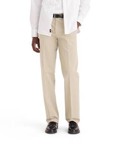 lot 4106 image: Dockers Mens Classic Fit Workday Khaki Smart 360 Flex Pants (Standard and Big & Tall), Safari Beige, 50W x 30L