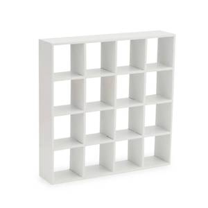 lot 4114 image: Miniature Furniture Storage Rack 112 Dollhouse Furniture 16 Grid Shelf Bookshelf Display Shelf Wall Rack Stand Mini House Scene Decoration (White)