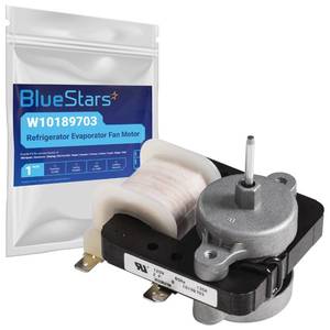lot 4143 image: Upgraded W10189703 Refrigerator Evaporator Fan Motor Ultra Durable - Compatible with Whirlpool Maytag Kenmore Refrigerators - Replaces WPW10189703 W10208121 2219647 AP6016598 10449505