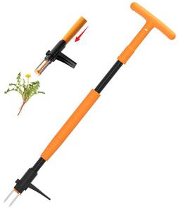 lot 11198 image: Weed Puller Tool, Fully Stand Up Weeding Tool With 3 Claws - Zero Bending and Back Saver, Effortless and Efficient Weed Remover, Durable and Lightweight Weeder, Ideal for Effortless Weed Removal (Used)