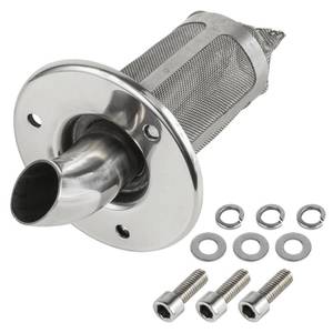 lot 11233 image: Caltric Exhaust Muffler Spark Arrester Outlet Compatible with Yamaha Grizzly 660 YFM660F 4X4 2002-2008 (Used)